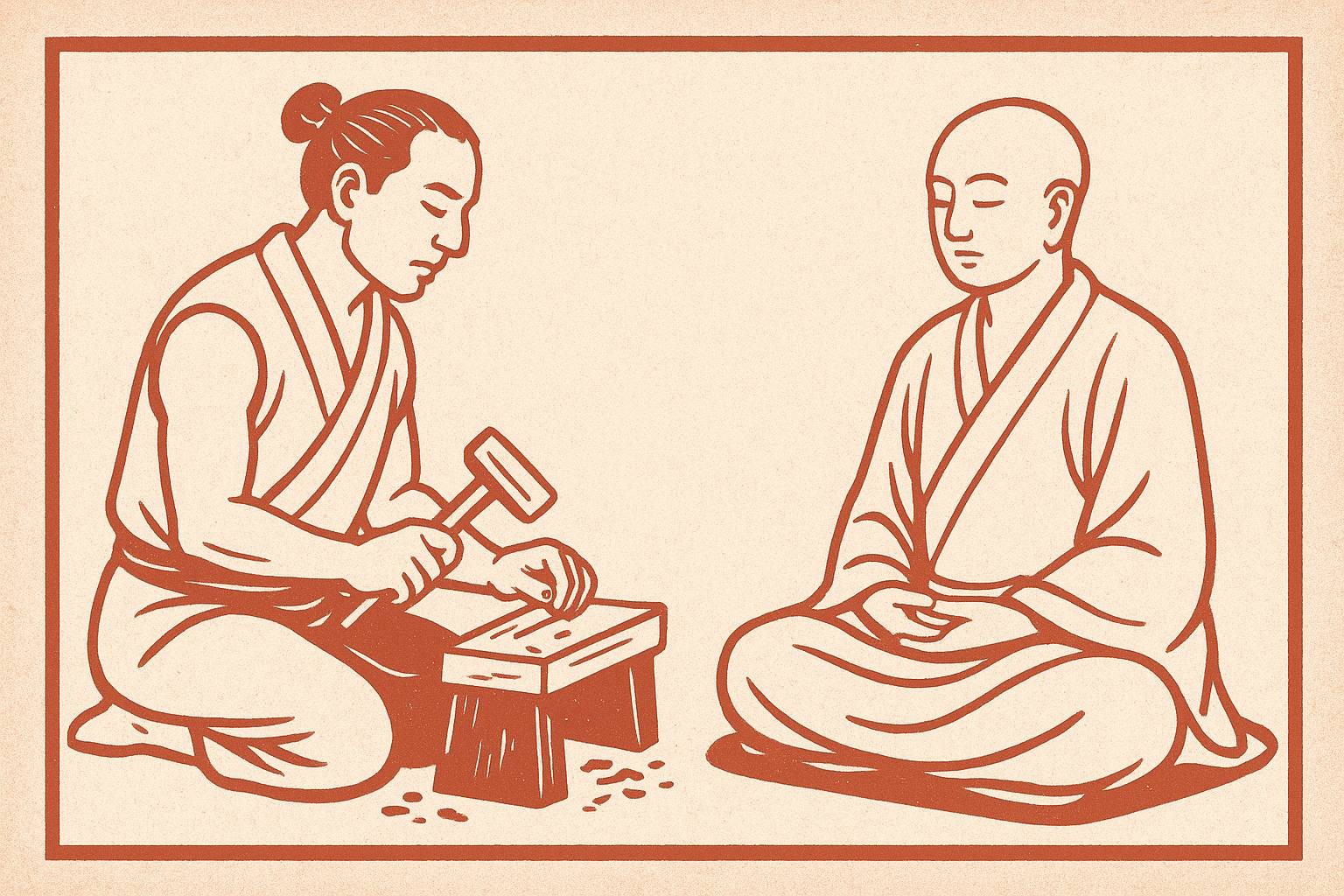 S’asseoir avec justesse : histoires d’artisans et de méditants